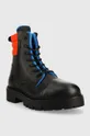 Čizme Tommy Jeans Padded Lace Up Heritage Boot crna