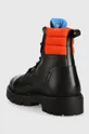 Členkové topánky Tommy Jeans Padded Lace Up Heritage Boot  Zvršok: Textil, Prírodná koža Vnútro: Textil Podrážka: Syntetická látka