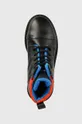 czarny Tommy Jeans trapery Padded Lace Up Heritage Boot