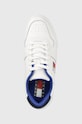 Tommy Jeans sneakersy skórzane Retro Leather Cupsole Tjm Ess biały EM0EM01068.YBR