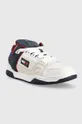 Δερμάτινα αθλητικά παπούτσια Tommy Jeans Tommy Jeans Skate Sneaker λευκό