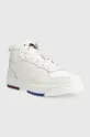 Шкіряні кросівки Tommy Jeans Leather Basket Midcut білий