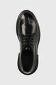 czarny Calvin Klein półbuty skórzane Lace Up Derby