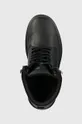 čierna Kožené členkové topánky Calvin Klein Combat Boot Mono
