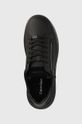 negru Calvin Klein sneakers din piele Low Top Lace Up Zip