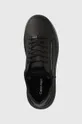 μαύρο Δερμάτινα αθλητικά παπούτσια Calvin Klein Low Top Lace Up Zip