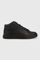 μαύρο Δερμάτινα αθλητικά παπούτσια Calvin Klein Ανδρικά