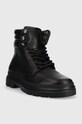 Δερμάτινες μπότες πεζοπορίας Calvin Klein Combat Boot Pb Lth HM0HM00667.BEH μαύρο AW22