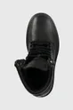 μαύρο Δερμάτινες μπότες πεζοπορίας Calvin Klein Combat Boot Pb Lth