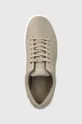 beżowy Calvin Klein sneakersy skórzane Low Top Lace Up Lth