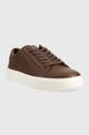 Calvin Klein sneakers din piele Low Top Lace Up Lth maro
