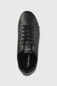 czarny Calvin Klein sneakersy skórzane