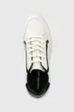 λευκό Δερμάτινα αθλητικά παπούτσια Calvin Klein Low Top Lace Up Lth