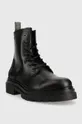 Δερμάτινες μπότες πεζοπορίας Gant Ramzee μαύρο