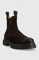 Gant botine din piele intoarsa Ramzee 25653368.G46 maro AW22