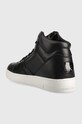Взуття Шкіряні кросівки Calvin Klein Jeans Basket Cups Laceup High YM0YM00498.BDS чорний