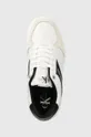 biały Calvin Klein Jeans sneakersy skórzane Casual Cupsole Laceup Low
