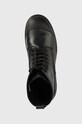 Kožené trapery Calvin Klein Jeans Chunky Combat Laceup černá YM0YM00478.BDS