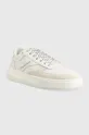 Δερμάτινα αθλητικά παπούτσια Calvin Klein Jeans Chunky Cupsole Gel Backtab λευκό