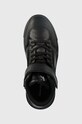 Кожаные кроссовки Calvin Klein Jeans Chunky Cupsole Laceup Mid чёрный YM0YM00426.0GT