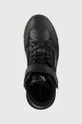 μαύρο Δερμάτινα αθλητικά παπούτσια Calvin Klein Jeans Chunky Cupsole Laceup Mid