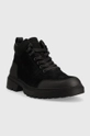 Calvin Klein Jeans trapery skórzane Chunky Low Hiking Boot czarny