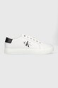 Δερμάτινα αθλητικά παπούτσια Calvin Klein Jeans Classic Cupsole Laceup Low CUPSOLE LACE UP LOW λευκό YM0YM00491.YAF