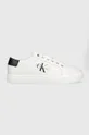 λευκό Δερμάτινα αθλητικά παπούτσια Calvin Klein Jeans Classic Cupsole Laceup Low CUPSOLE LACE UP LOW Ανδρικά