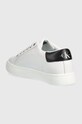 Παπούτσια Δερμάτινα αθλητικά παπούτσια Calvin Klein Jeans Classic Cupsole Laceup Low CUPSOLE LACE UP LOW YM0YM00491.YAF λευκό