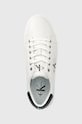 Calvin Klein Jeans sneakersy skórzane Classic Cupsole Laceup Low biały YM0YM00491.YAF