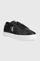 Кожаные кроссовки Calvin Klein Jeans Classic Cupsole Laceup Low YM0YM00491.BDS чёрный AW22