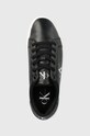Calvin Klein Jeans sneakersy skórzane Classic Cupsole Laceup Low czarny YM0YM00491.BDS