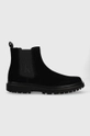 czarny Calvin Klein Jeans sztyblety zamszowe Lug Mid Chelsea Boot Męski