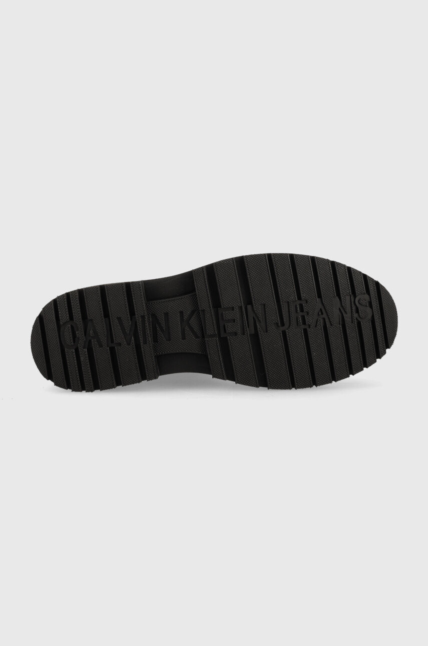 Semišové boty Calvin Klein Jeans Lug Mid Laceup Boot Hike Pánský