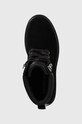 Calvin Klein Jeans velúr bakancs Lug Mid Laceup Boot Hike fekete YM0YM00270.BDS