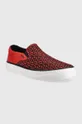 Πάνινα παπούτσια HUGO Dyer Slon κόκκινο