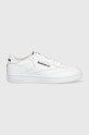 Δερμάτινα αθλητικά παπούτσια Reebok Classic CLUB C 85 GZ1605 επικαλυμμένο δέρμα λευκό GZ1605