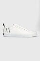 Tenisky Armani Exchange imitace kůže bílá XUX140.XV591.00152