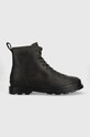 Camper pantofi inalti de piele Brutus cu snur verde K300245.023