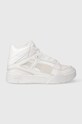 Puma sneakersy Slipstream INVDR Mid lth skóra zamszowa biały 388640