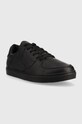 Kožené sneakers boty Trussardi Perlite Basket Low 77A00463.9Y099998.K717 černá AW22