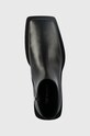 Trussardi buty skórzane Zephyr Ankle czarny 77A00447.2P000194.K299