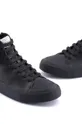 μαύρο Δερμάτινα ελαφριά παπούτσια Emporio Armani