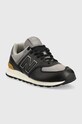 New Balance sneakersy skórzane ML574EX2 ML574EX2 czarny AW22