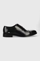 Karl Lagerfeld półbuty skórzane URANO IV KL12214.000 eleganckie czarny KL12214.000