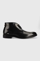 Kožené poltopánky Karl Lagerfeld URANO  elegantné čierna KL12246.000
