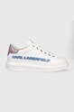Karl Lagerfeld bőr sportcipő Kapri Mens fehér KL52514.01P