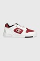 Kožené sneakers boty Champion přírodní kůže burgundské S21877