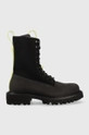 crna Čizme Rains Palladium x Show Combat Boot Neopren Muški