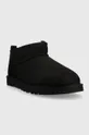 UGG Cipele za snijeg od brušene kože Classic Ultra Mini M crna